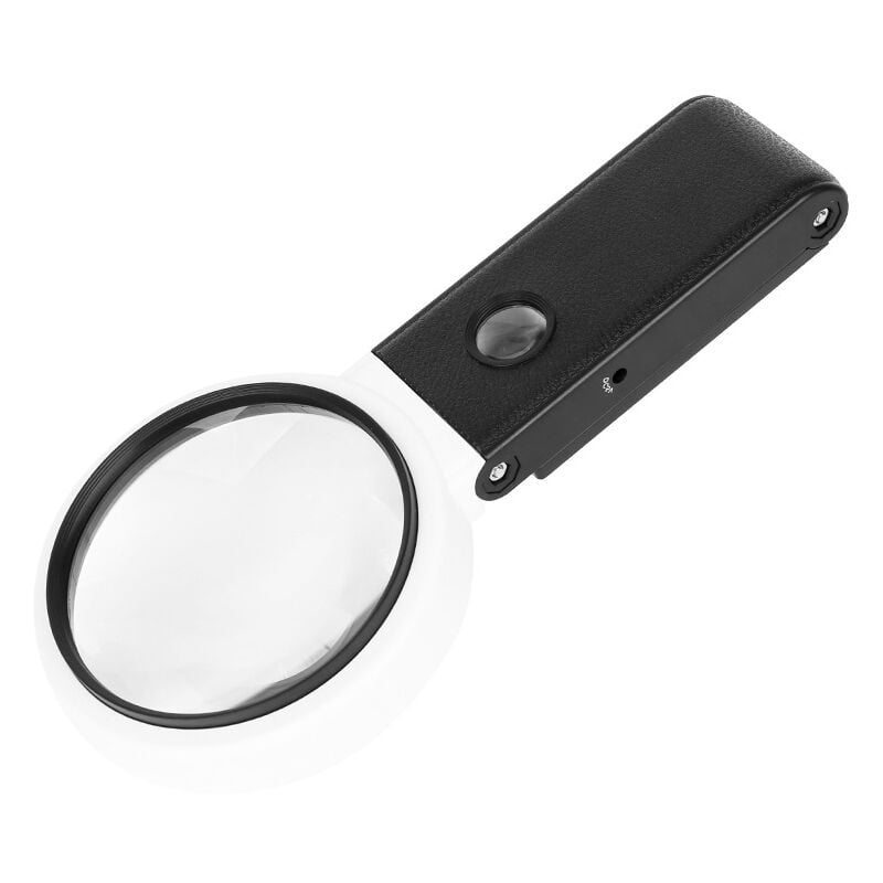 Shining House - Magnifying Glass with Light, Dimmable Magnifying Lamp, Standing Magnifying Lamp with Foldable Stand