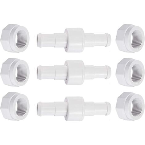 SHINING HOUSE Manguera giratoria D20 con tuerca de manguera D15 compatible con Zodiac Polaris 280, 380, 180 - Piezas de repuesto para limpiadores de piscinas