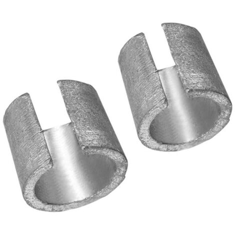 SHINING HOUSE Manguitos para terminales de batería, adaptadores de pulgadas, convertidor de terminales de batería para carcasas de metal, color plateado