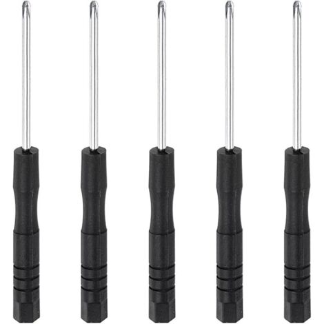 SHINING HOUSE Mini-Kreuzschlitzschraubendreher, 2,0 mm Kreuzschlitz, für die Reparatur von Uhrengläsern, Elektronik, 5er-Pack