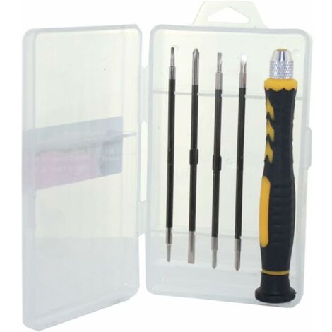 SHINING HOUSE Mini Precision Mechanical Screwdriver Magnetic Cross Screwdrivers Eyeglass Repair Small Screwdriver for Jewelry, Watch, PC, Tablets, Smartphones, Electronic Devices(5 Pieces Set)