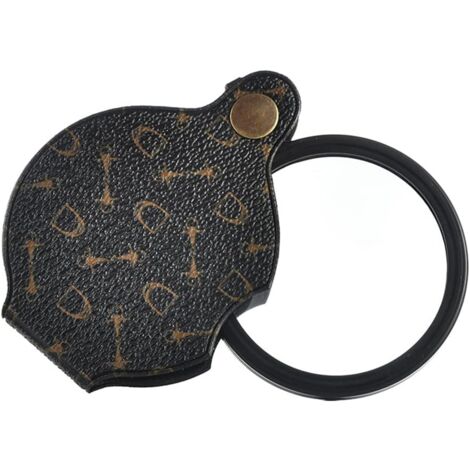 SHINING HOUSE Nueva lupa de mano plegable para lectura, ayuda para la lectura, lupa de bolsillo de 15 aumentos, diámetro de 70 mm