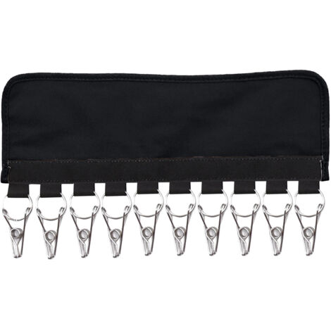 SHINING HOUSE Organizador de gorras, organizador de gorras de pared, colgadores para gorras, estante de almacenamiento de béisbol, para sombreros, bufandas, 10 clips (negro)