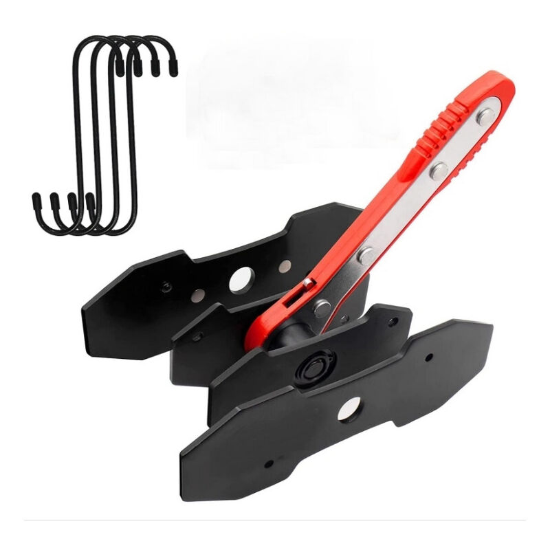 Shining House - Outil d'étrier de Frein Outil de réarmement de Piston de Frein à cliquet avec 4 plaques d'acier et 4 Crochets s Crochet de Rechange