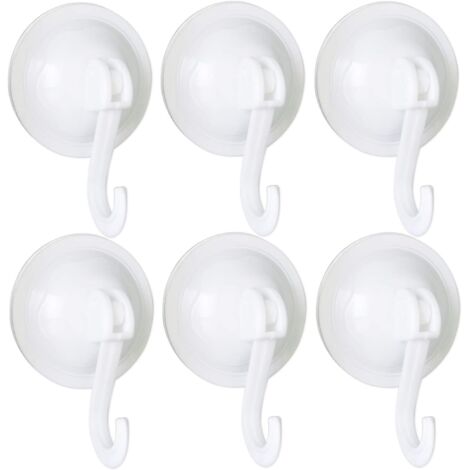 SHINING HOUSE Pack de perchas de pared reutilizables con gancho de ventosa de 70 mm, impermeables y sin dejar rastro, adecuadas para abrigos, bufandas, toallas, bolsos, baño, cocina, llaves de oficina