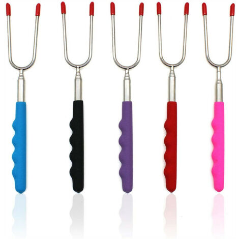 SHINING HOUSE Pack Marshmallow Roasting Sticks with Long Handle for Campfire BBQ Grilling Dinner Fruit Dessert Portable with Bag