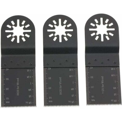SHINING HOUSE Paquete de 20 hojas de sierra multifunción de 34 mm para herramienta oscilante
