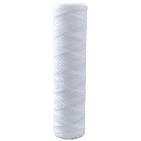 SHINING HOUSE Paquete de 5 cartuchos de filtro de agua de 10" de micrones para sedimentos y filtración de sedimentos universal Reemplazo universal  Polipropileno  Ósmosis inversa  Prefiltro