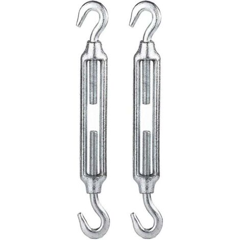 SHINING HOUSE Paquete de tensores de alambre, ganchos de tornillo para tensores de cable, tensores de acero inoxidable, para kit de fijación de velas de sombra de alta resistencia