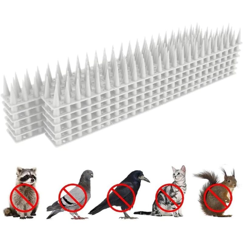 Shining House - Pic Anti Pigeon pour Balcon Repulsif Pigeon Anti Chat Anti Oiseaux Effaroucheur Oiseaux Effaroucheur Pigeons Bird Tech Protection du