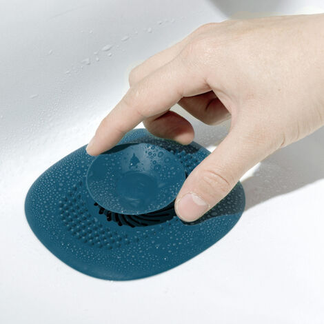 SHINING HOUSE Piezas Tapón de silicona para fregadero Atrapa pelos de cocina universal Verde Azul 1010,5CM
