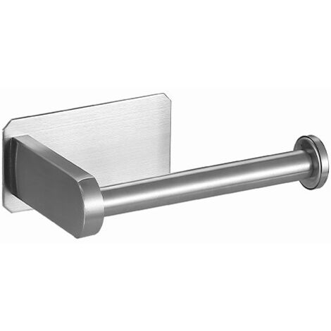 SHINING HOUSE Portarrollos de papel higiénico autoadhesivo que no requiere taladrar Portarrollos de papel higiénico de acero inoxidable Adecuado para cocinas y baños