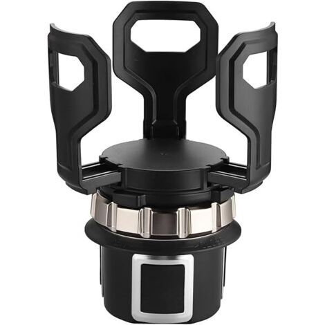 SHINING HOUSE Portavasos ajustable para automóvil Portabotellas para automóvil con clip elástico inferior ajustable Portavasos para automóvil Solo se adapta a portavasos redondos