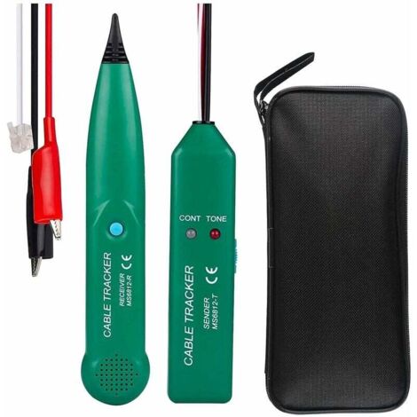 SHINING HOUSE Probador de cables, detector de cables eléctricos, comprobador de cables telefónicos MS6812, rastreador de cables profesional Rastreador de cables y teléfonos