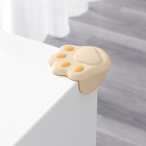 SHINING HOUSE protectores de esquinas para bebés, protectores de esquinas de mesa, protectores de bordes de muebles con forma de pata de gato, para bebés y niños para mesas y esquinas de muebles