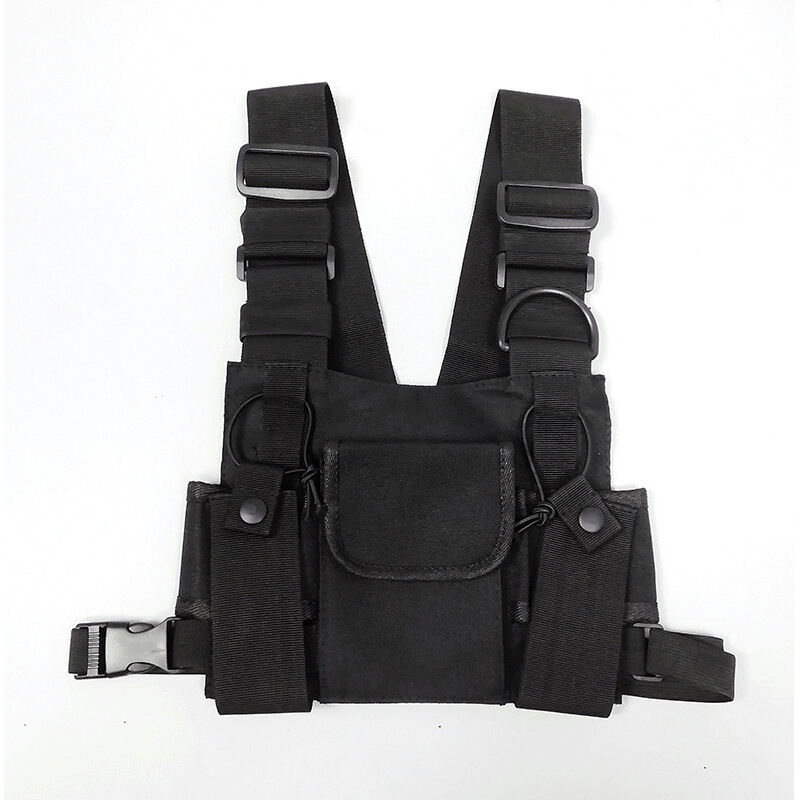 Image of SHINING HOUSE Radio Walkie Talkie Brusttasche Taschen Geschirr Paket Rucksack Fall