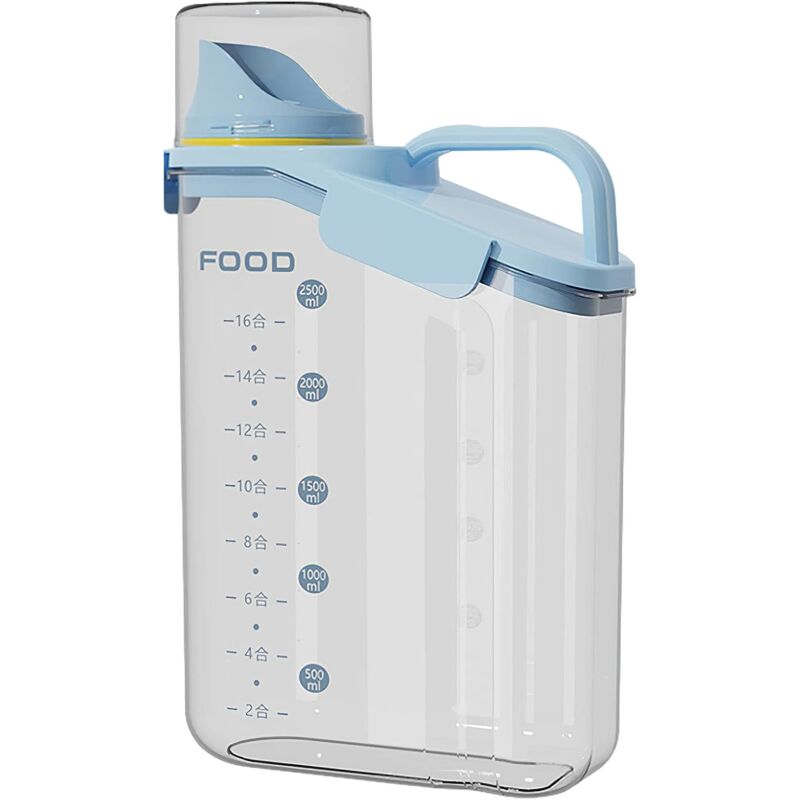 Shining House - Récipients de stockage de céréales, boîtes de rangement de cuisine en plastique hermétiques avec couvercle rabattable, distributeur