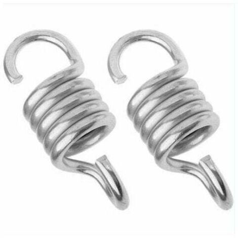 SHINING HOUSE Resorte para hamaca, 2 ganchos de extensión resistentes, accesorios para columpios con perforación para sillas hamacas y columpios de porche