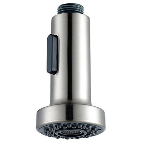 SHINING HOUSE Rociador de grifo de cocina de 2 modos, cabezal de grifo de cocina, rociador de repuesto para grifo mezclador de cocina retráctil, cromado