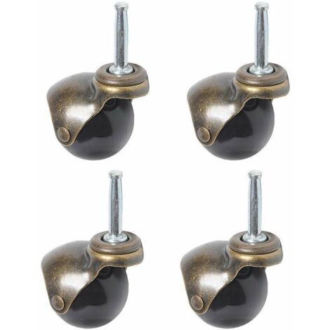 SHINING HOUSE Ruedas giratorias, ruedas giratorias de 360 grados, placa superior con cubierta, paquete de 4 ruedas para muebles (ruedas con cojinetes de bolas y anillo de agarre, 50 mm)