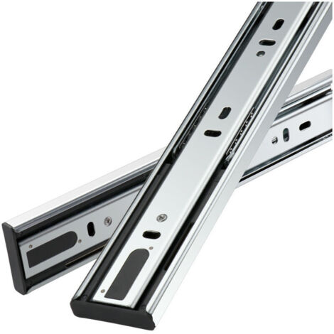 SHINING HOUSE Schubladenführungen, 250 mm Vollauszug, Kugellagerführung, 45 kg, robuste Tragfähigkeit, 1 Paar (2 Stück) (10 Zoll = 25 cm kaltgewalzter Stahl)