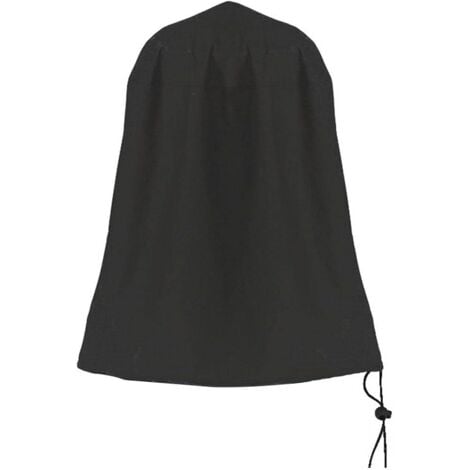 SHINING HOUSE Schutzhülle für Gartenbrunnen – mit Kordelzug – Schwarz – für Garten, Hof, Terrasse – großes Fassungsvermögen