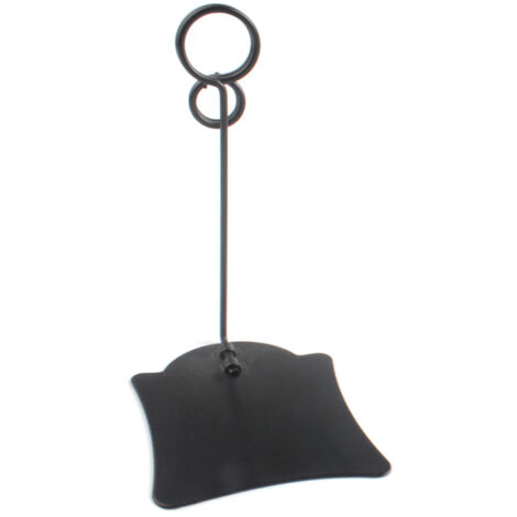 SHINING HOUSE Schwarze Lebensmittelhalter für Preisnummern, Tisch, Memo, Kartennummer, Supermarkt, vertikale Etikettenanzeige, Kuchen, Produktetiketten, 5 Stück, 5,5 x 7 x 10 cm