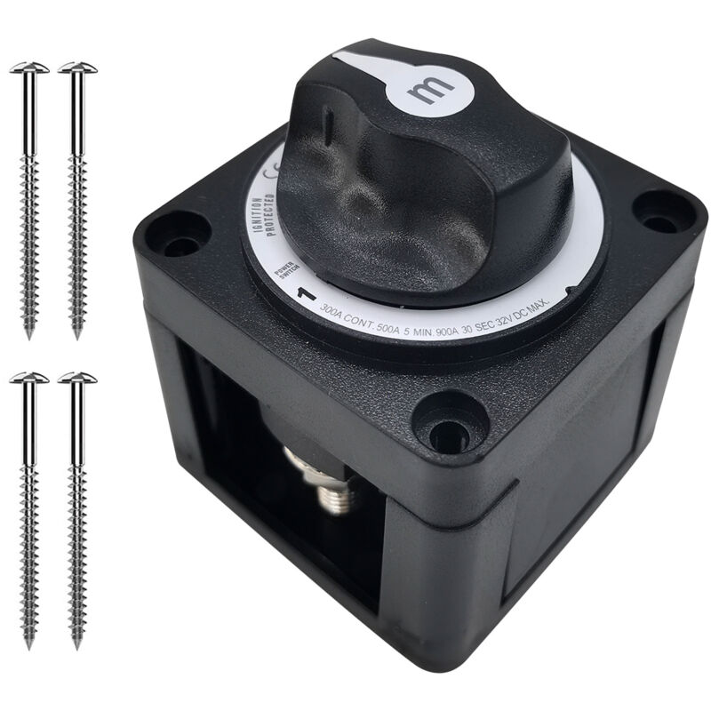 Shining House - Sélecteur de Batterie Marin, Sélecteur de Batterie Marine, Interrupteur de Déconnexion de L'alimentation de la Batterie, Isolateur à