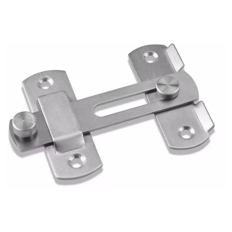 Shining House - Sliding Door Lock Door Lock Toggle Latch Buckle Lock Bolt with Screws for Door, Window, Cupboard and Garden, Zinc Alloy Brushed