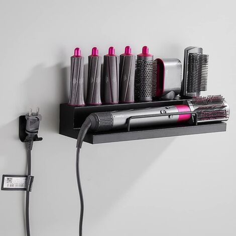 SHINING HOUSE Soporte de pared organizador de almacenamiento para organizador Dyson con adhesivo para el baño del hogar