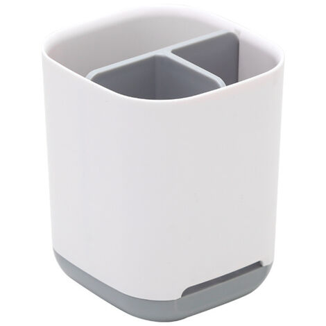 SHINING HOUSE Soporte de plástico extraíble para cepillos de dientes, organizador de cepillos de dientes eléctricos, antideslizante para la familia y los niños, color gris