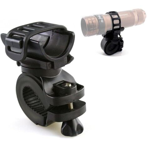 SHINING HOUSE Soporte para linterna de bicicleta de 360 grados, soporte para bicicleta, soporte para linterna LED, abrazadera para bicicleta, MTB