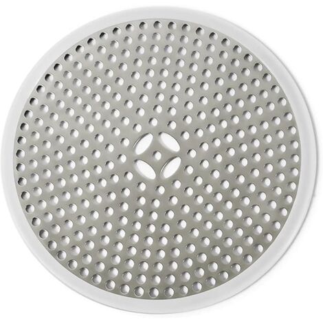SHINING HOUSE Stainless Steel Shower Drain Pipe, Shower Drain Strainer, Hair Filter, Rustproof, Anti-Clogging, Shower Drain Cover, Bathroom, Kitchen, Shower Grate Silver (11.811.80.3cm)