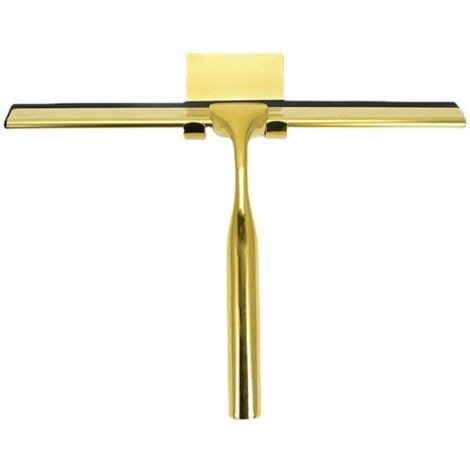 ODIPIE SHINING HOUSE Stainless Steel Shower Squeegee for Shower Door, Bathroom, Window and Car Glass - Brass