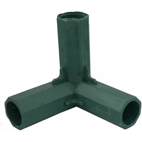 SHINING HOUSE Stück 16 mm Eckverbinder für Gartenrahmen, 3 Wege, Blumentöpfe, Zäune, Gebäude, Rohre, landwirtschaftliche Werkzeuge, grün