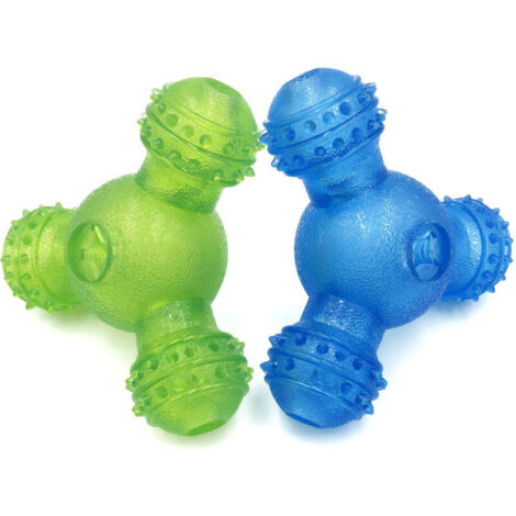 SHINING HOUSE Stück interaktives Hundespielzeug, Leckerli-Spender für Hunde, Hundefutterspender, bissfestes Kauspielzeug aus Gummi, 11,5 x 12 x 6 cm