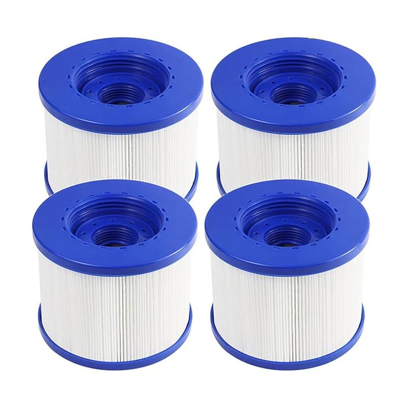 SHINING HOUSE Swimming Pool Filter 4 Pack Replacement,Cartouche Filtre à Vis Gonflabl De Vis 104mm,pour Clever Spa + Aquaparx + Aqua Spa + Costway +