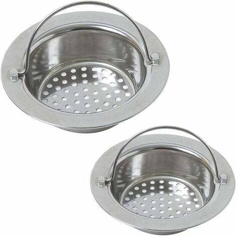 SHINING HOUSE Tapón limpiador de filtro de fregadero de cocina, tapón para el pelo, tapón para fregadero, colador para fregadero de cocina, 2 piezas