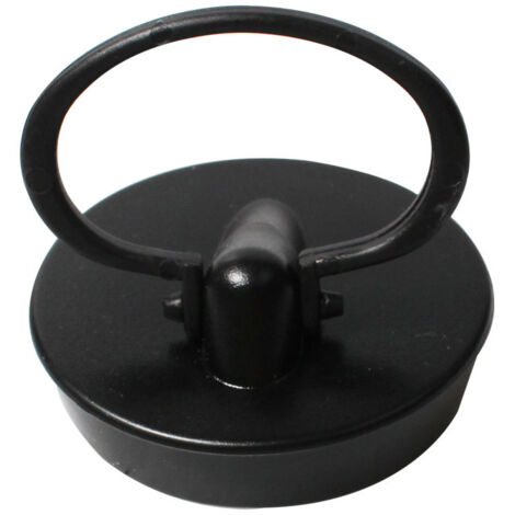 SHINING HOUSE Tapones universales, juego de 2, tapón de drenaje para bañera, cocina, baño, negro, goma