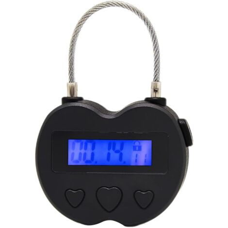 SHINING HOUSE Timer-Vorhängeschloss, LCD-Display, Zeitschloss, USB-Timing-Laufflächenschloss, USB-Schloss, Multifunktions-Vermietungszweck, VERÖFFENTLICHEN für STUDENTEN