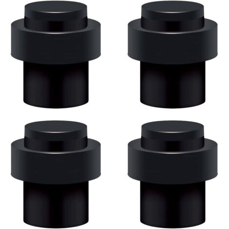 SHINING HOUSE Tope de puerta de acero inoxidable para suelo, 6 cm, tope de puerta, bloqueador de puerta (paquete de 4)