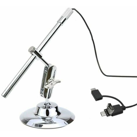 SHINING HOUSE Tragbare USB-Digitalmikroskop-Inspektionslupe, IP67 wasserdichte Kamera, 8 integrierte LED-Leuchten mit fortschrittlichem CMOS-Sensor, 10- bis 200-fache Vergrößerung für Android-Smartpho
