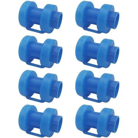SHINING HOUSE Trampolin-Endkappen – Set mit 8 schützenden Endkappen für Trampolin-Netzstangen – grünes Indoor-Trampolin mit Pfostenkappe und Oslash 25 mm Sicherheitsnetz