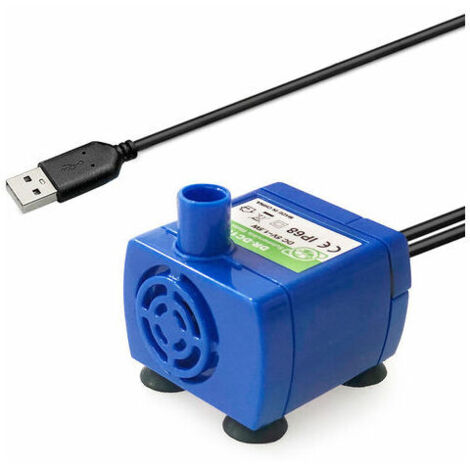 SHINING HOUSE USB-Smart-Haustier-Wasserspenderpumpe, leise, bürstenlose Tauchpumpe, ohne Lichter – ohne Lichter
