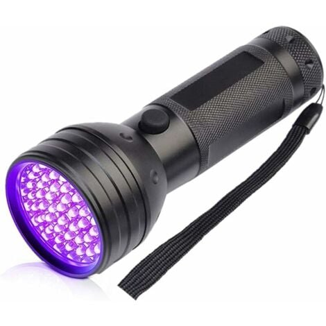 SHINING HOUSE UV Flashlight 51 LEDs, 395nm UV Torch with Black Light, Powerful Ultra Violet Torch, Ultraviolet Flashlight UV Blacklight Torch Detector for Animal Urine Resin (Black) Ternel