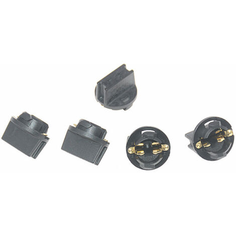 SHINING HOUSE Zócalo T10 194 168 para base de bombilla de indicador de tablero de instrumentos de automóvil (paquete de 10)