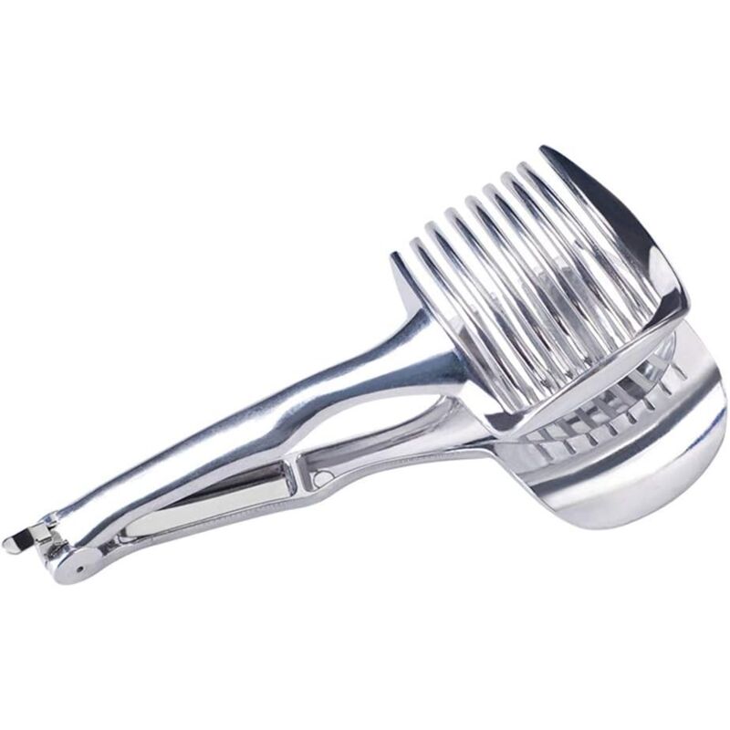 2 Pcs Trancheuse à tomate - Trancheuse de citron - Multi-usage - Rond - Pince à fruits et oignons - Simple tranches de Kiwi - Outils de coupe de