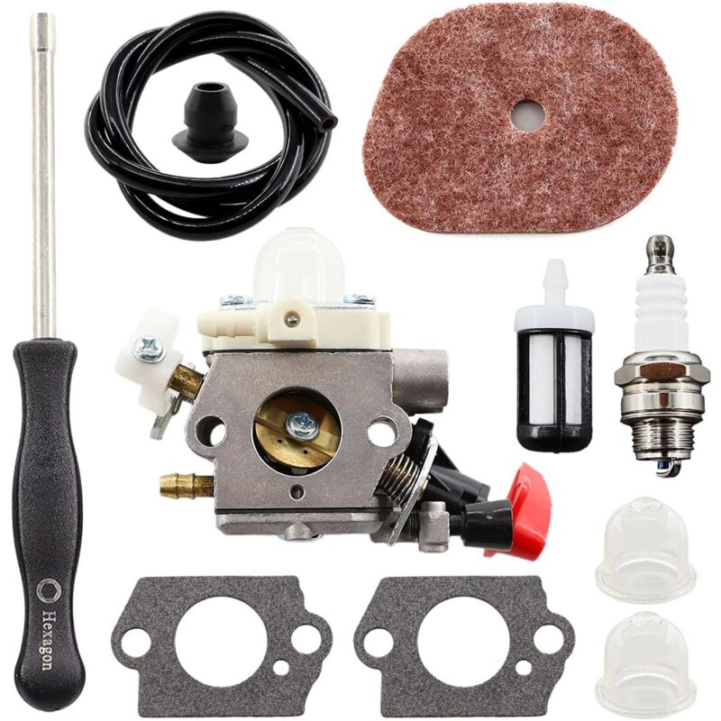 Shining House - Carburateur pour Stihl FS40 FS40C FS50 FS50C FS50R FS56 FS56C FS56R FS56RC FC56 FC56R FS70 FS70C FS70R FS70RC FC70 HT56 HT56C HL56K