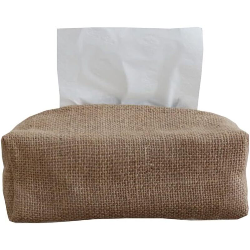 Distributeur de mouchoirs en Papier Boîte de Rangement pour mouchoirs en Lin et Coton 22x10x10cm Accessoires pour Porte-Distributeur de Papier pour