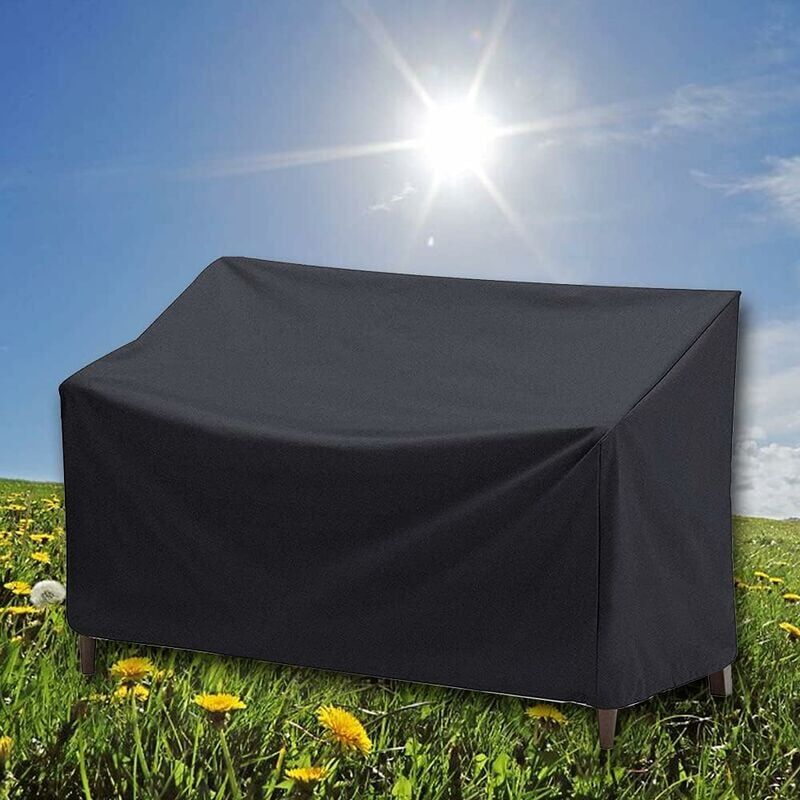 Shining House - Housse Banc de Jardin,4 Places étanche Housse Banc de Jardin Couverture Imperméable de Meubles de Jardin,Anti-UV 210d Oxford